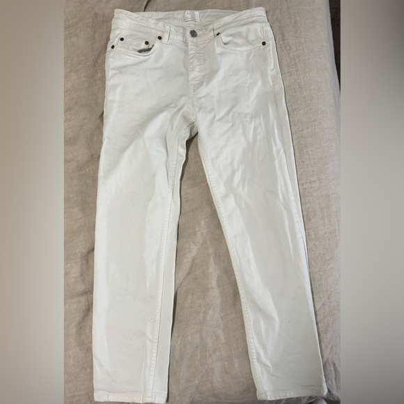 Acne Studios Row Jeans in White Vintage Size 26 - Picture 3 of 11
